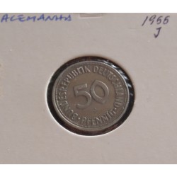 Alemanha - 50 Pfennig - 1966 J
