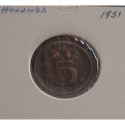 Holanda - 5 Cents - 1951
