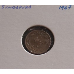 Singapura - 5 Cents - 1967