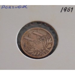 Portugal - 20 Centavos - 1951