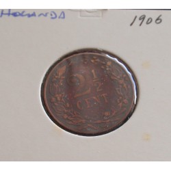 Holanda - 2 1/2 Cents - 1906