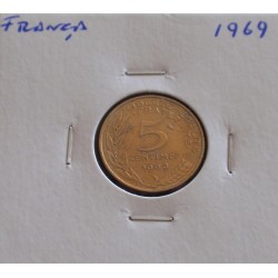 França - 5 Centimes - 1969