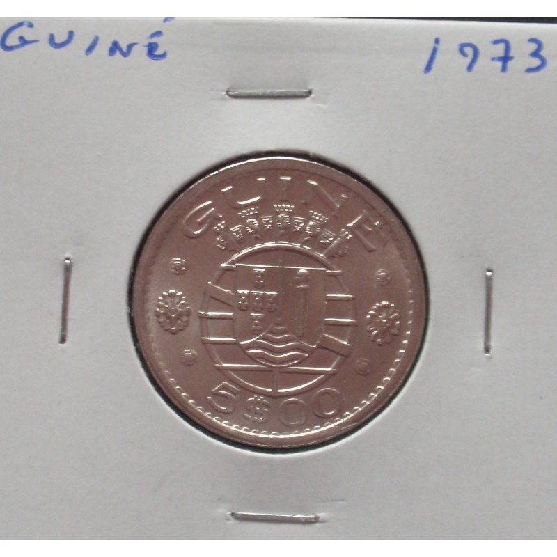 Guiné - 5 Escudos - 1973 - Unc