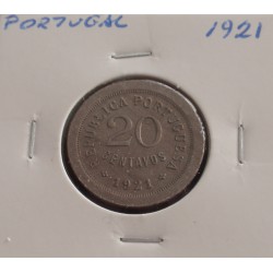 Portugal - 20 Centavos - 1921