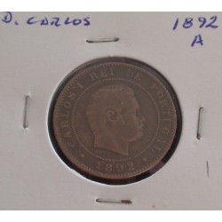 D. Carlos - 10 Réis - 1892 A