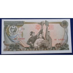Coreia do Norte - 50 Won -...