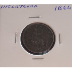 Inglaterra - 1 Farthing - 1864