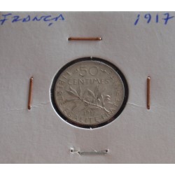 França - 50 Centimes - 1917...