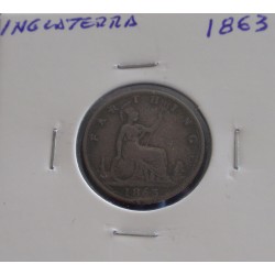 Inglaterra - 1 Farthing - 1863