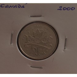 Canadá - 25 Cents - 2000 -...