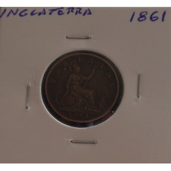 Inglaterra - 1 Farthing - 1861
