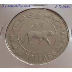 Singapura - 10 Dollars - 1986