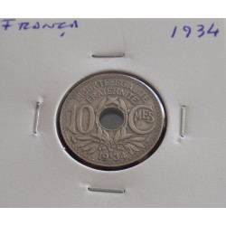 França - 10 Centimes - 1934