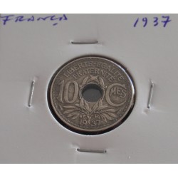 França - 10 Centimes - 1937