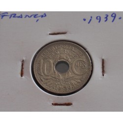 França - 10 Centimes - .1939.