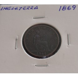 Inglaterra - 1 Farthing - 1869