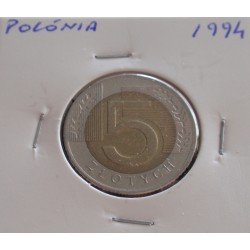 Polónia - 5 Zlotych - 1994