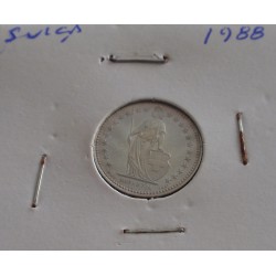 Suiça - 1/2 Franc - 1988