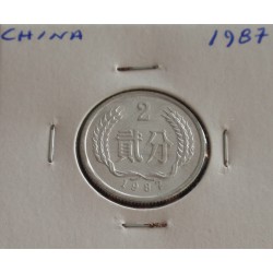 China - 2 Fen - 1987