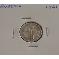 Rodésia - 3 Pence - 1941 -...