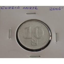 Coreia do Norte - 10 Won -...