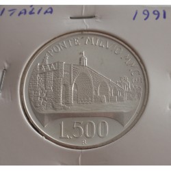 Itália - 500 Lire - 1991 -...