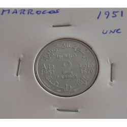 Marrocos - 2 Francs - 1951...