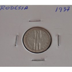 Rodésia - 3 Pence - 1937 -...