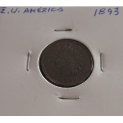 E. U. América - 1 Cent - 1893