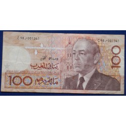 Marrocos - 100 Dirhams - 1987