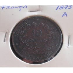 França - 10 Centimes - 1873 A