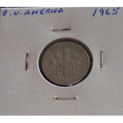 E. U. América - 1 Dime - 1965