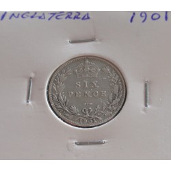 Inglaterra - 6 Pence - 1901...