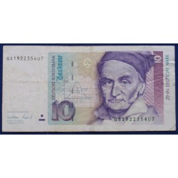 Alemanha - 10 Mark - 1999