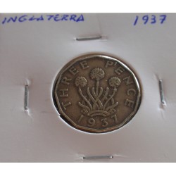 Inglaterra - 3 Pence - 1937