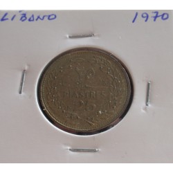 Líbano - 25 Piastres - 1970