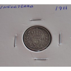 Inglaterra - 3 Pence - 1911...
