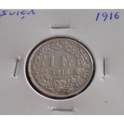 Suiça - 1 Franc - 1916 - Prata