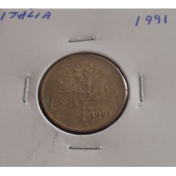 Itália - 20 Lire - 1991