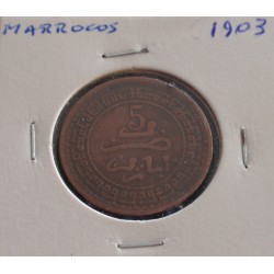 Marrocos - 5 Mazunas - 1903...