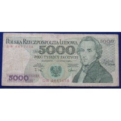Polónia - 5000 Zlotych - 1988