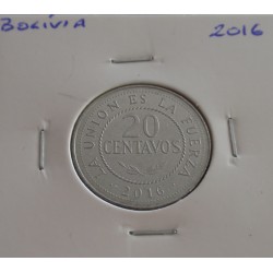 Bolívia - 20 Centavos - 2016