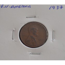 E. U. América - 1 Cent - 1937