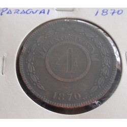 Paraguai - 4 Centesimos - 1870
