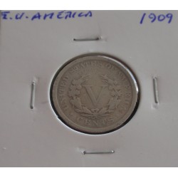 E. U. América - 5 Cents - 1909