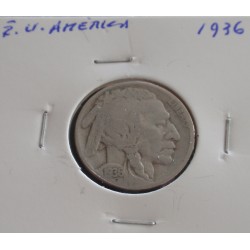 E. U. América - 5 Cents - 1936