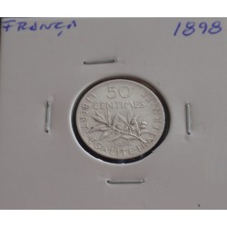 França - 50 Centimes - 1898...