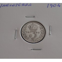 Inglaterra - 3 Pence - 1904...