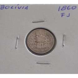 Bolívia - 1/2 Sol - 1860 FJ...