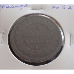 França - 1 Decime - An 5 A